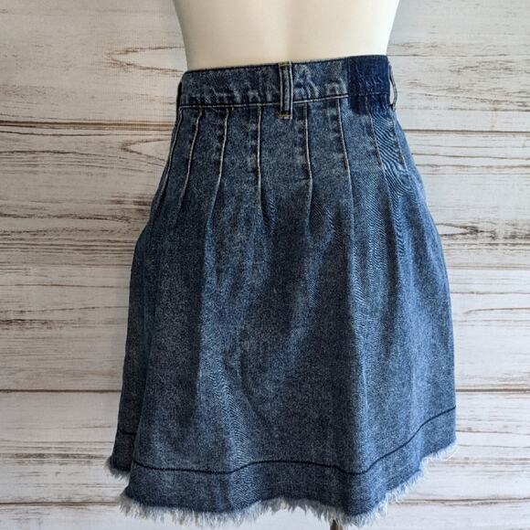 Uniq by Litz Denim A Line Distressed Skirt Small - Picture 10 of 10